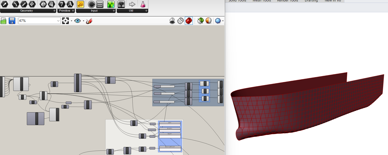 Parametric Drill Ship Hull